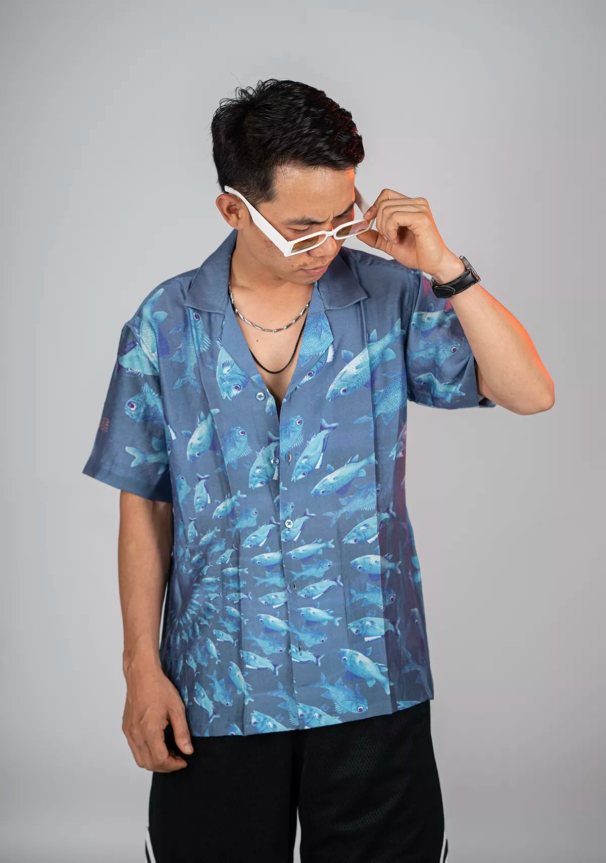 FISHES BLUE SHIRT