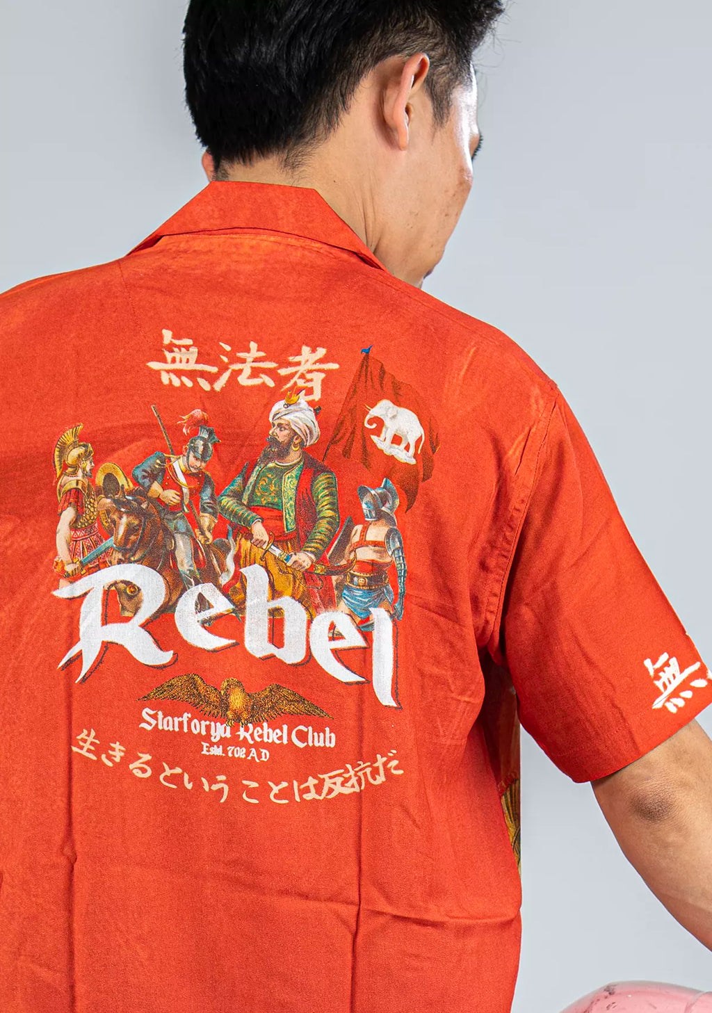 REBEL RED VISCOSE SHIRT