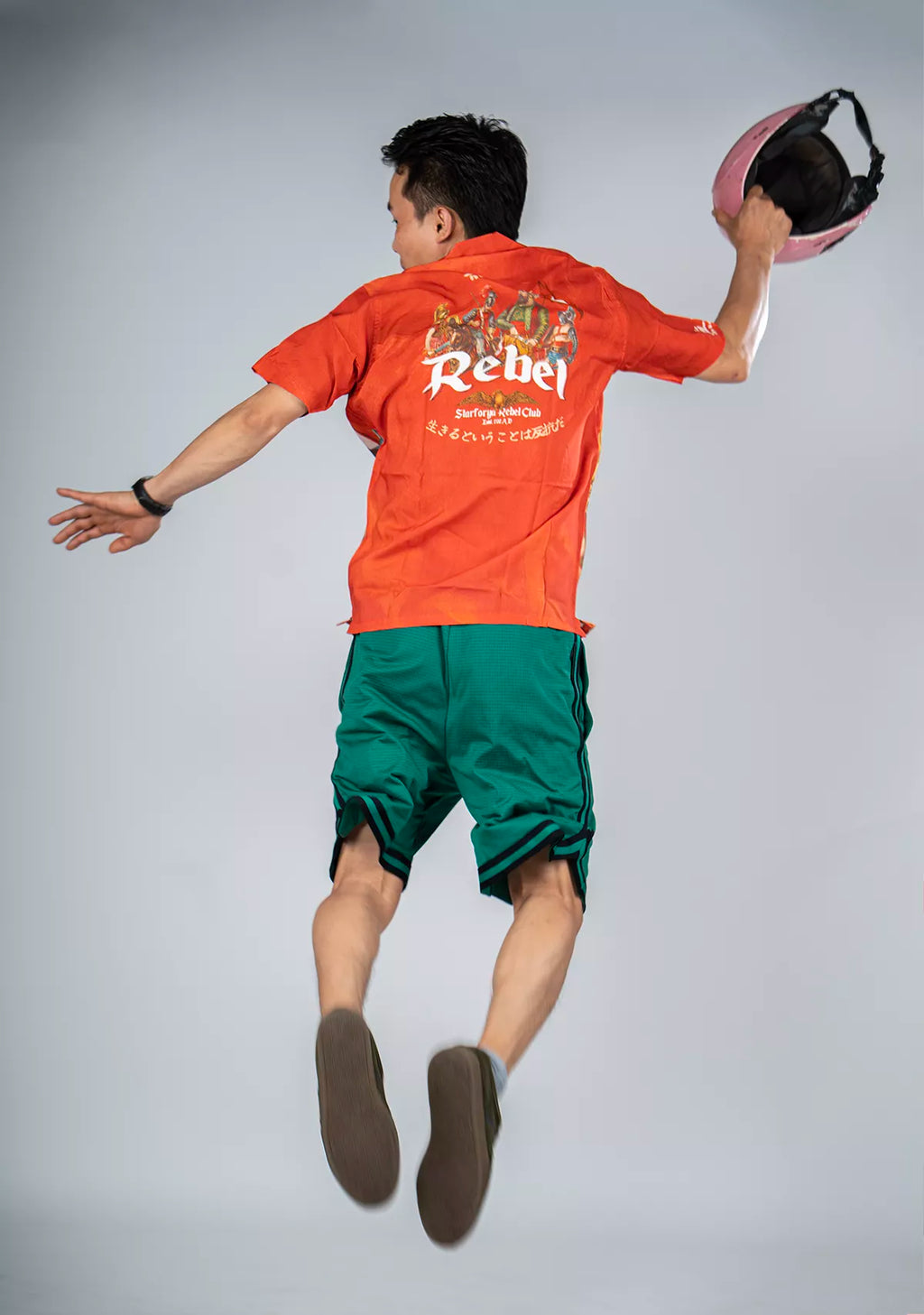 REBEL RED VISCOSE SHIRT