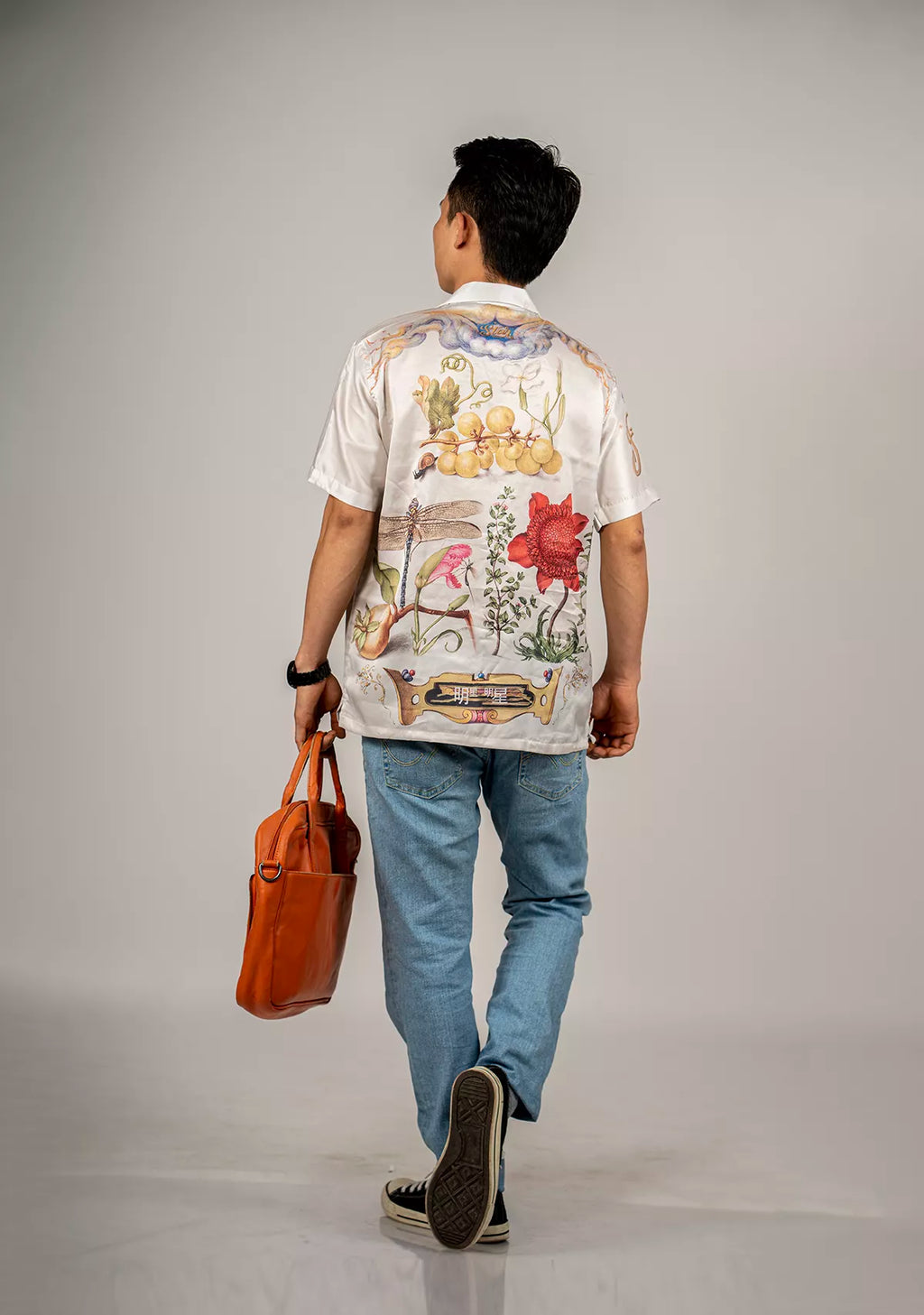 STAR SATIN OFFWHITE SHIRT